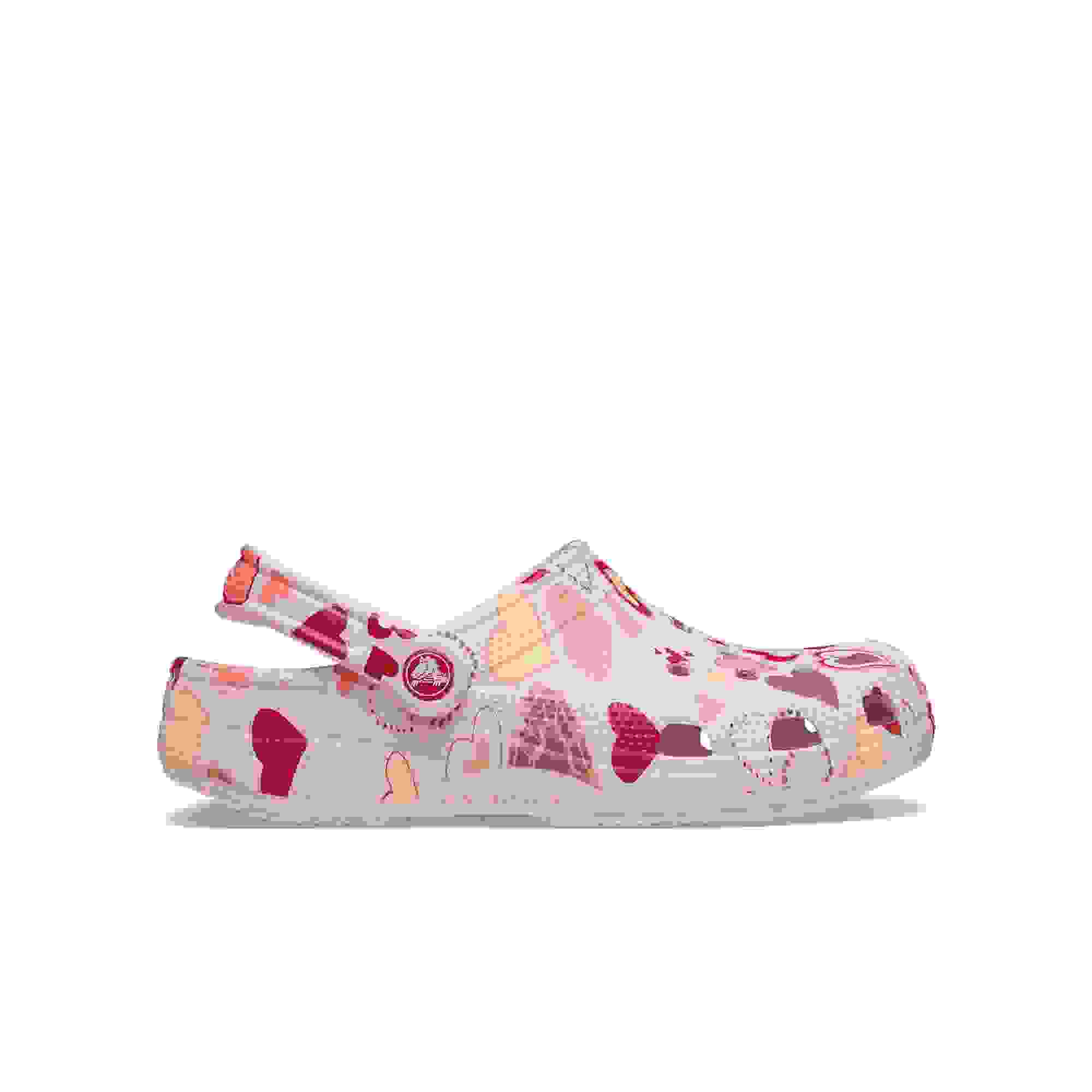 Crocs Classic Grade School Girls' "Pink Milk Hearts" Clog